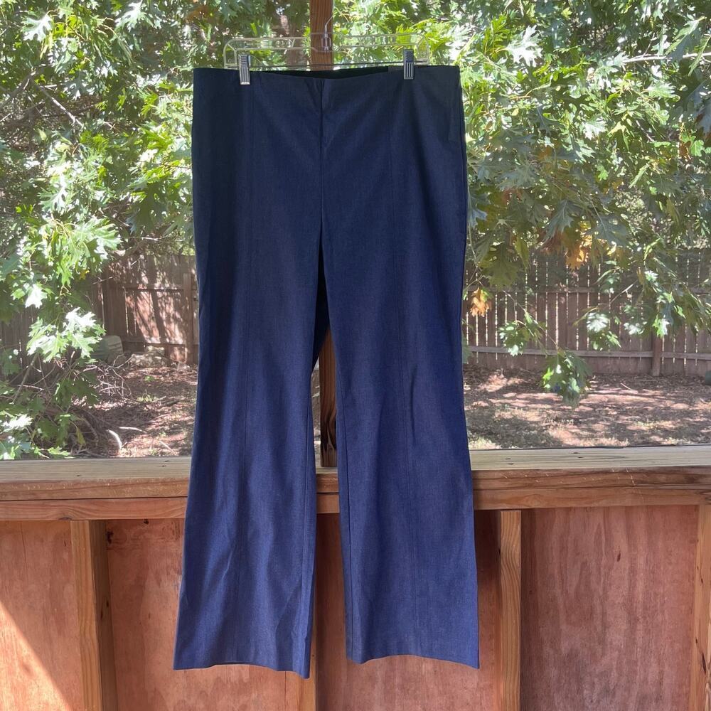 Talbots Women's Portland Trouser Flare Leg Dark Blue Size 16. NEW